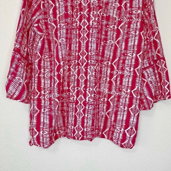 Gloria Vanderbilt Size Large Nova Flutter Sleeves Blouse Top - Picture 8 of 12